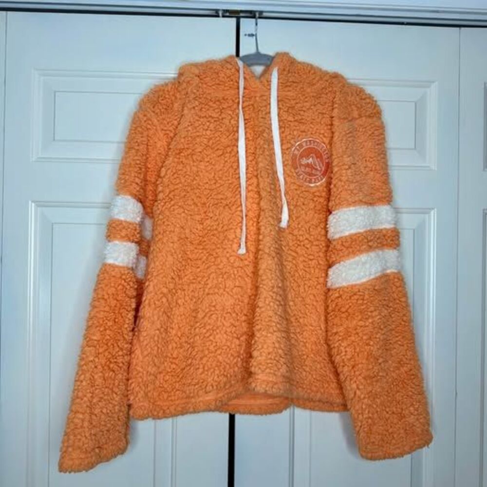 Southern Spirit Peach Sherpa Pullover Hoodie Size XL